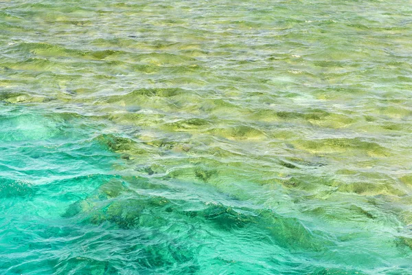 Ondas Marinhas Água Azul Para Fundo Água Mar Cor Esmeralda — Fotografia de Stock