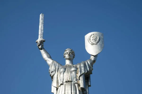 Ucrania Kiev Julio 2019 Monumento Madre Patria Kiev Ucrania Estatua —  Fotos de Stock