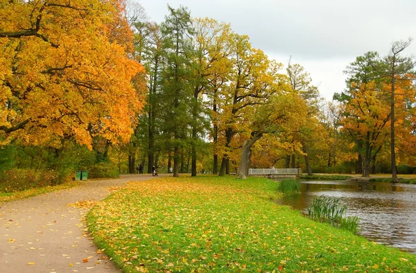 Herbstmorgen im Alexandrowski Park — Stockfoto