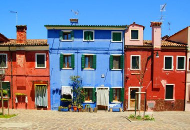 Venedik 'teki Burano adası