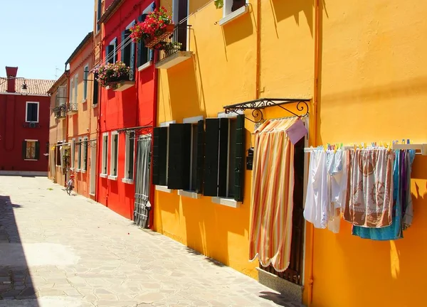 Isola di Burano a Venezia — Foto Stock