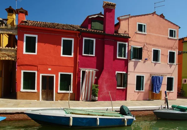 Burano sziget Velencében — Stock Fotó