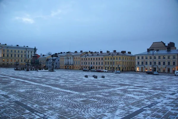 Холодное утро на Сенатской площади — стоковое фото