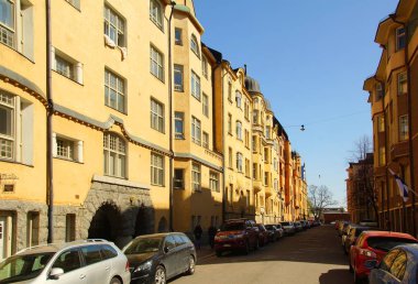 Katayanokka bölgesinde sokak manzarası