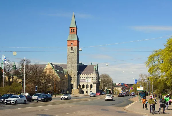 Uitzicht op het Nationaal Museum van Finland — Stockfoto