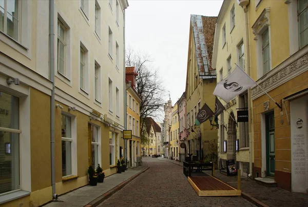Interessante wandeling in het historische deel van Tallinn — Stockfoto