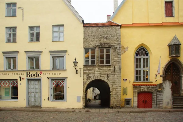 Caminhada interessante na parte histórica de Tallinn — Fotografia de Stock