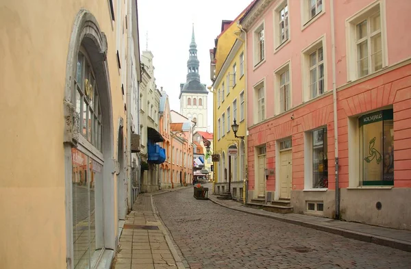 Interesante paseo por la parte histórica de Tallin — Foto de Stock