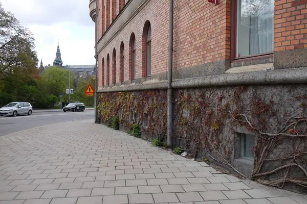 可能周日在斯德哥尔摩市中心散步 — 图库照片