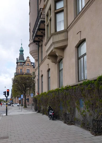 Maio Domingo Passeio Centro Estocolmo Vistas Arquitetônicas Edifícios Art Nouveau — Fotografia de Stock