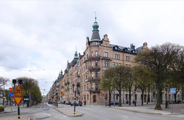 May Sunday walk in the center of Stockholm — Stock Photo, Image