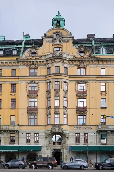 Květen Neděle procházka v centru Stockholmu — Stock fotografie