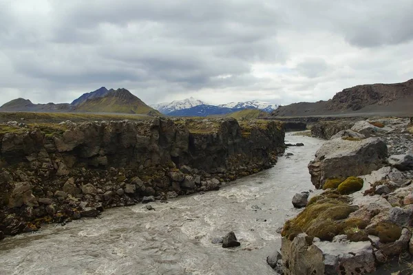 Aventures Estivales Fascinantes Dans Très Belle Islande Alftavat Parc National — Photo