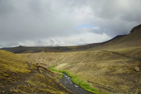 Захопливі Пригоди Літня Подорож Ісландії Маршрут Ботнар Торсмарк — стокове фото