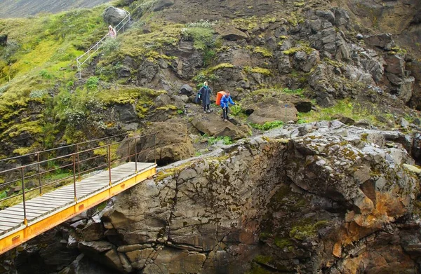 Faszinierende Abenteuer Und Sommerwanderung Durch Island Route Botnar Torsmork — Stockfoto