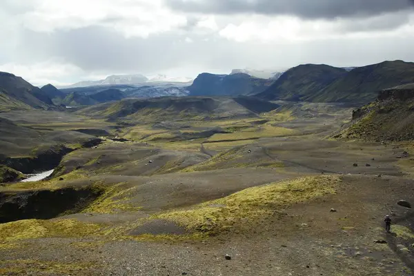 Захоплива Подорож Влітку Ісландію Частина Дороги Ботнар Торсмарк — стокове фото