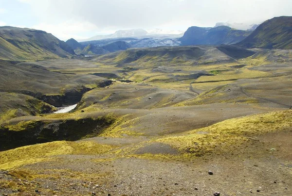 Fascinante Caminata Verano Islandia Sección Ruta Botnar Torsmork — Foto de Stock