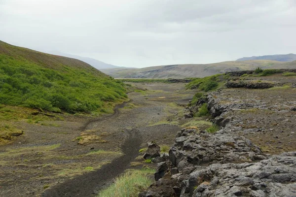 Een Interessante Fascinerende Zomerwandeling Ijsland Deel Van Botnar Torsmork Route — Stockfoto