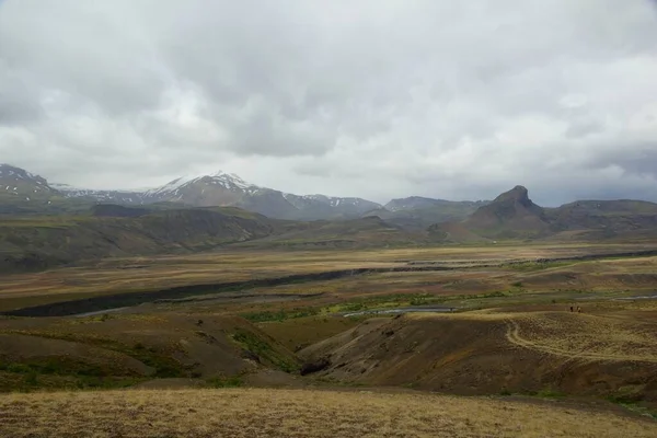 Fascinante Interesante Caminata Verano Islandia Sección Ruta Botnar Torsmork — Foto de Stock