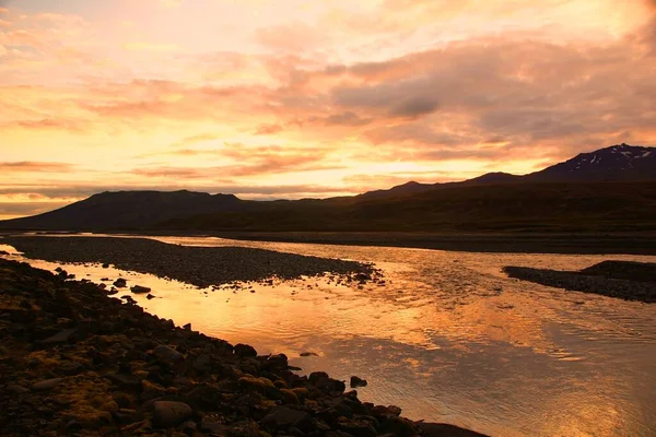 Захоплива Подорож Влітку Мальовничі Природні Парки Ісландії Частина Дороги Ботнар — стокове фото