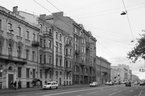 Edificio Art Nouveau Primera Línea Isla Vasilyevsky Casa Fachada Principal — Foto de Stock