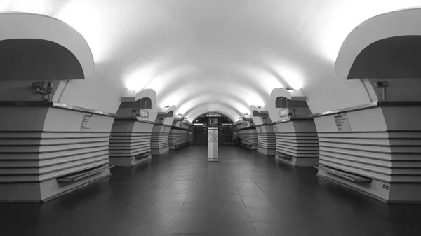 Fragmento Interior Estação Metro Nevsky Prospekt São Petersburgo — Fotografia de Stock