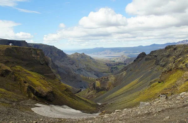 Faszinierende Sommerwanderung Island — Stockfoto