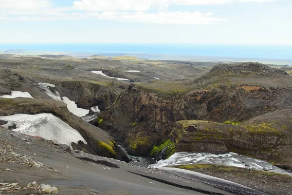 Fascinating Summer Hike Iceland — Stock Photo, Image