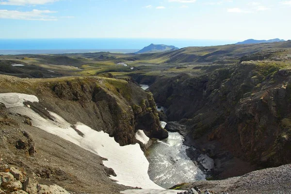 Fascinante Caminata Verano Islandia —  Fotos de Stock