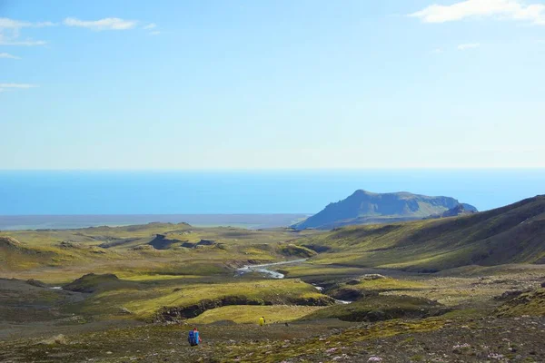 Faszinierende Sommerwanderung Island — Stockfoto