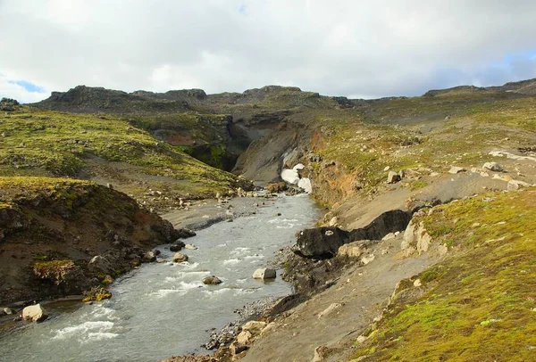 Affascinante Escursione Estiva Islanda — Foto Stock