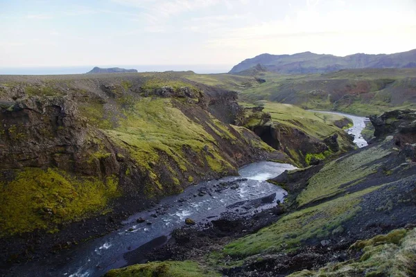 Fascinante Caminata Verano Islandia —  Fotos de Stock