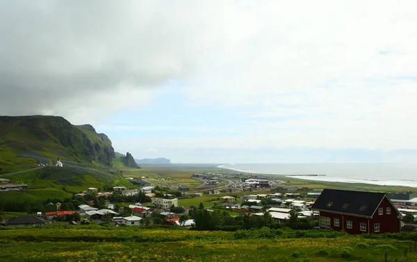 Fascynująca Letnia Wędrówka Islandii Kraju Wulkanów Gór Lodowców Wodospadów Poranny — Zdjęcie stockowe