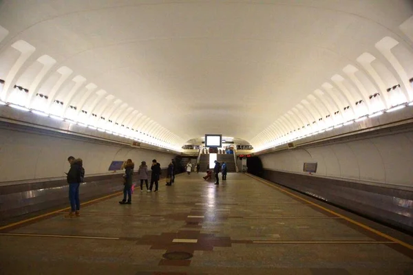 Fragmento Del Interior Estación Metro Vostok Minsk — Foto de Stock