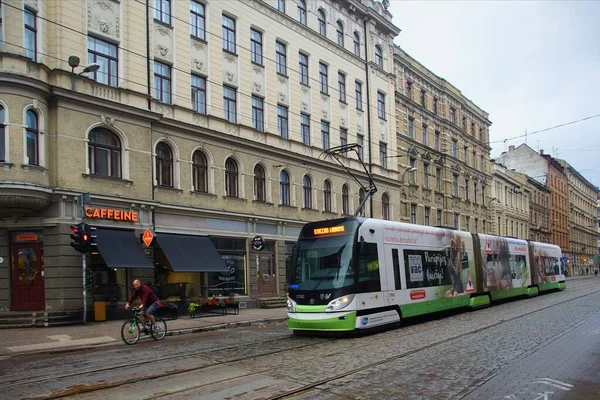 Gloomy Zomerochtend Een Wandeling Langs Saaie Straten Het Centrum Van — Stockfoto