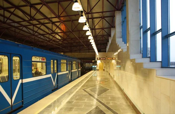 Fragment Interior Metro Station Shushary Petersburg — Stock Photo, Image