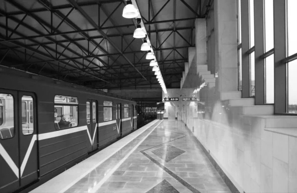 Ein Fragment Des Innenraums Der Bahn Station Shushary Petersburg — Stockfoto