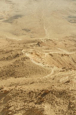 Doğal İsrail çöl kum ve taş dolu