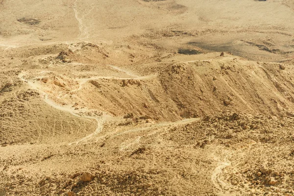 Doğal İsrail çöl kum ve taş dolu