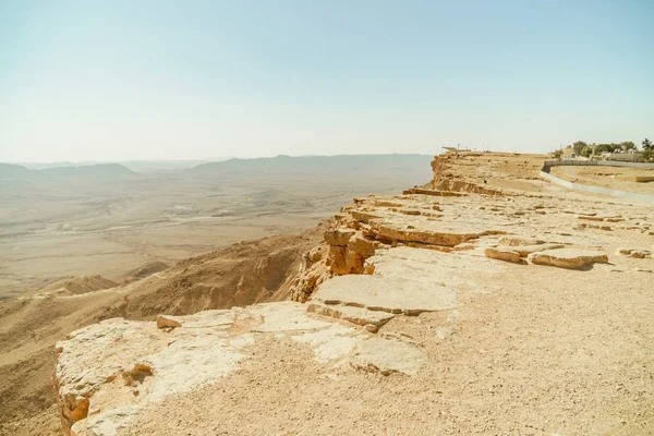 Paisagem exterior panorâmica do deserto de Negev — Fotografia de Stock