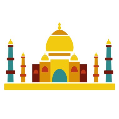 Taj Mahal'ı ünlü kültür Hint mimarisi