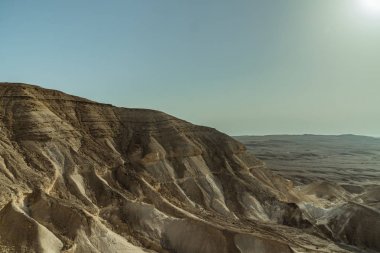 Manzara ofjudean Çölü İsrail ölü deniz kenarında