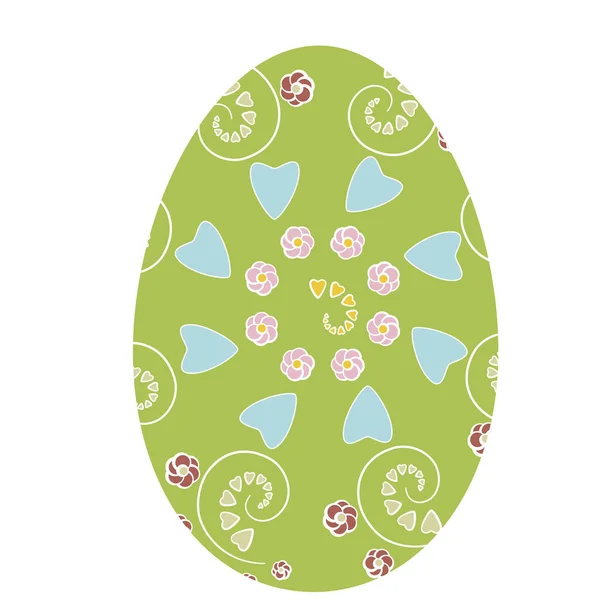 Streszczenie ornament na easter egg. Symbol wiosny — Wektor stockowy