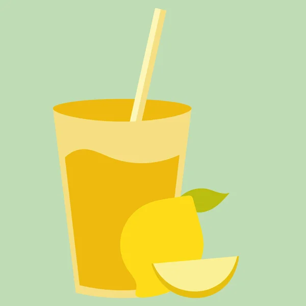 Zdrowy naturalny napój koktajl z cytryną żółty słodki. Świeżych organicznych smoothie owoców cytrusowych. — Wektor stockowy