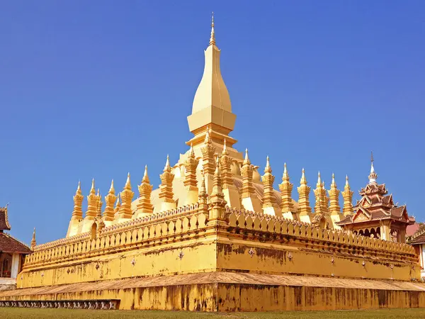 Wat Pha-že Luang (národní chrám Laos), Vientiane, Laos. — Stock fotografie