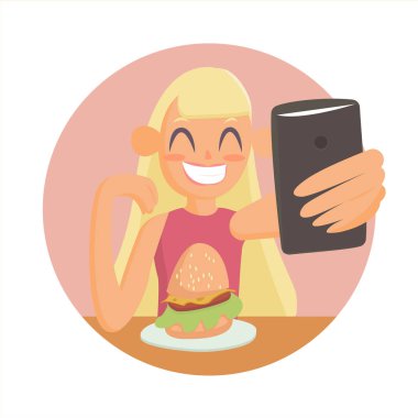 selfie sosyal ağlar için yapıyor