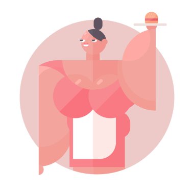 Bir daire içinde düz avatar 