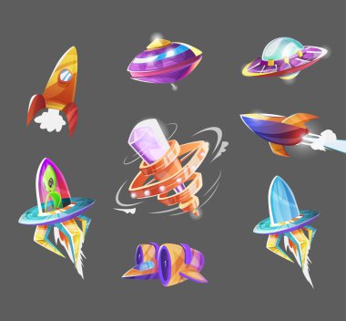 çizgi film uçak seti