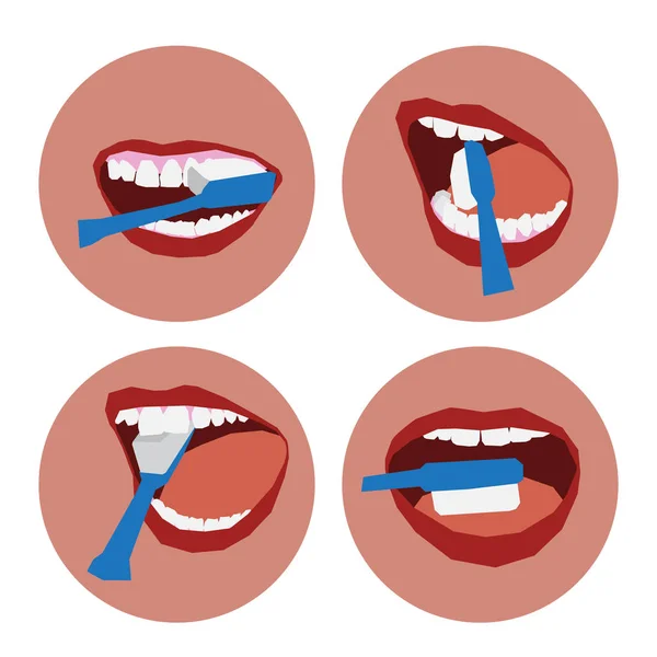 치아의 의료 포스터. — 스톡 벡터
