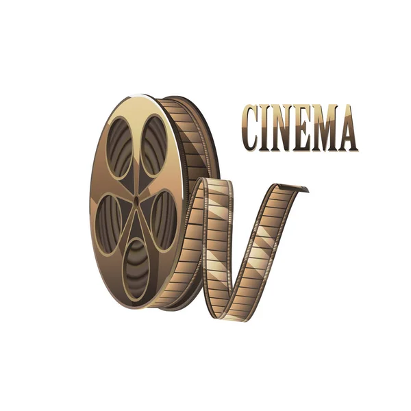Plantilla cartel concepto de cine — Vector de stock